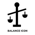 Balance iconÃÂ  vector isolated on white background, logo concept